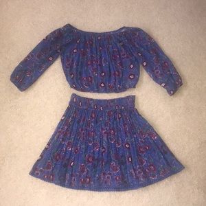 Two piece floral outfit
